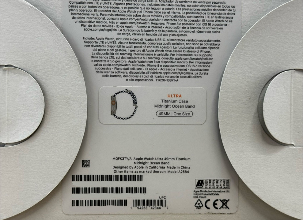 Apple Watch Ultra 49mm.Titanium Midnight Ocean Band. Київ - фото 3