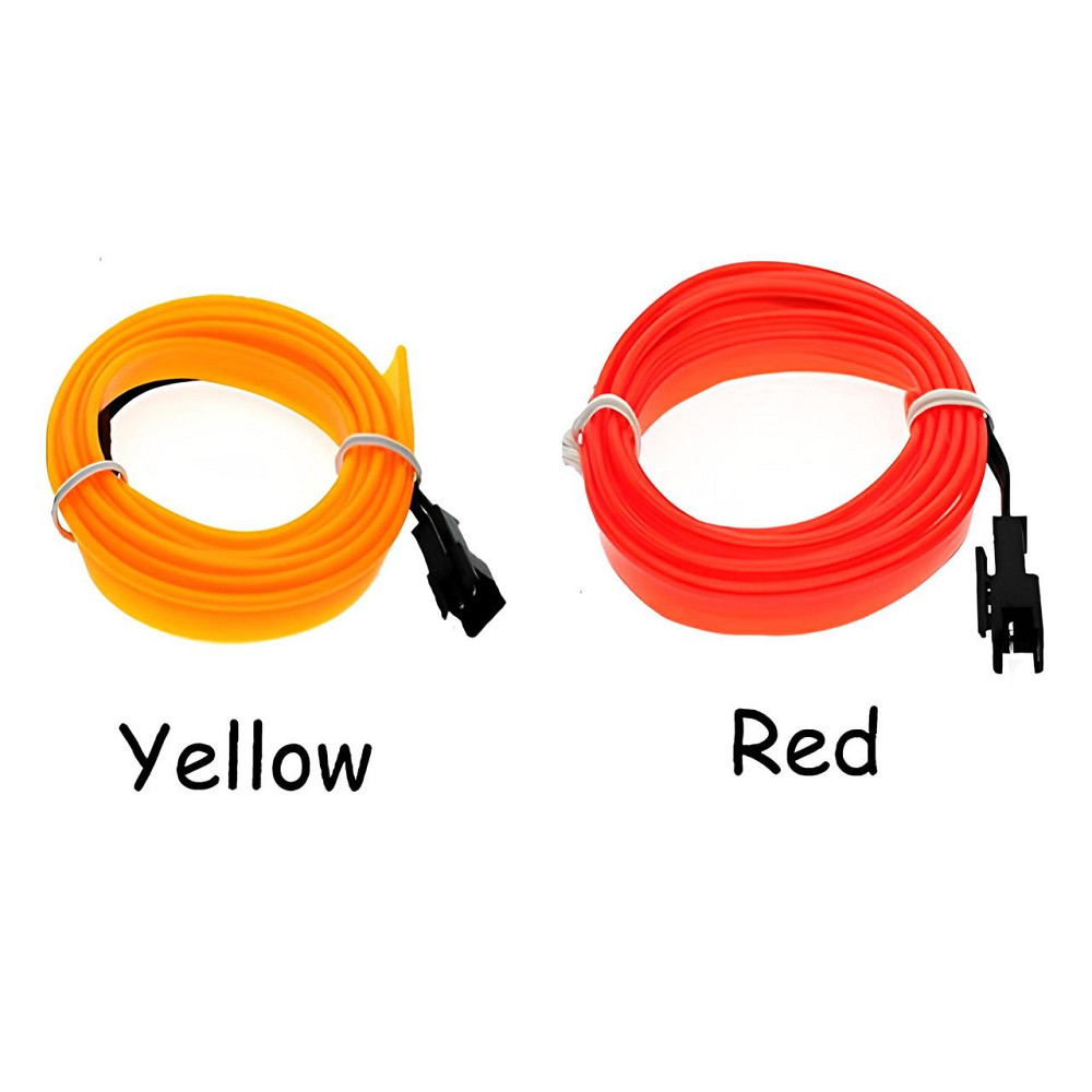 Светодиодная лента RESTEQ красная 5м LED неоновый провод с контроллером водонепроницаемый гирлянда для вечеринок Хэллоуина декора Киев - изображение 2