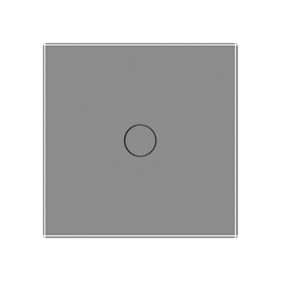 LIVOLO Розумний сенсорний прохідний/перехресний ZigBee вимикач 1 сенсор Livolo сірий скло (VL-C Коломия