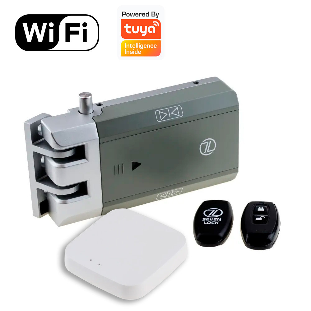 Розумний дверний замок невидимка SEVEN LOCK SL-7709 з Wi-Fi модулем Київ - фото 1