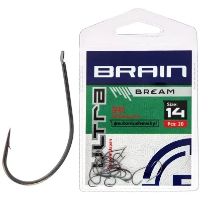 Крючок Brain Ultra Bream 14 (20шт/уп) (1858.52.57) Винница - изображение 1