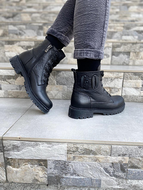 teona Черевики жіночі TEONA чорні натуральна шкіра зима 36р. (2794) Коломыя - изображение 4