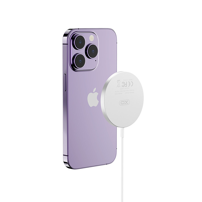 Бездротовий зарядний пристрій XO CX022 Magnetic Wireless Charger Type-C білий Львів - фото 2