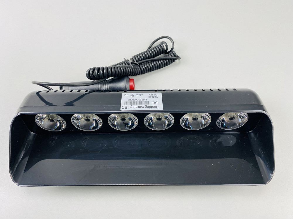 Лампа маячок проблисковий S6 автомобільний стробоскоп 9-80V 6 led діодів білий спалах (під скло) мигалка Мукачево - фото 8