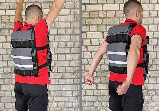 Жилет обтяжувач EasyFit Armor 18 кг набірний з кроком 0,5 кг Коломия