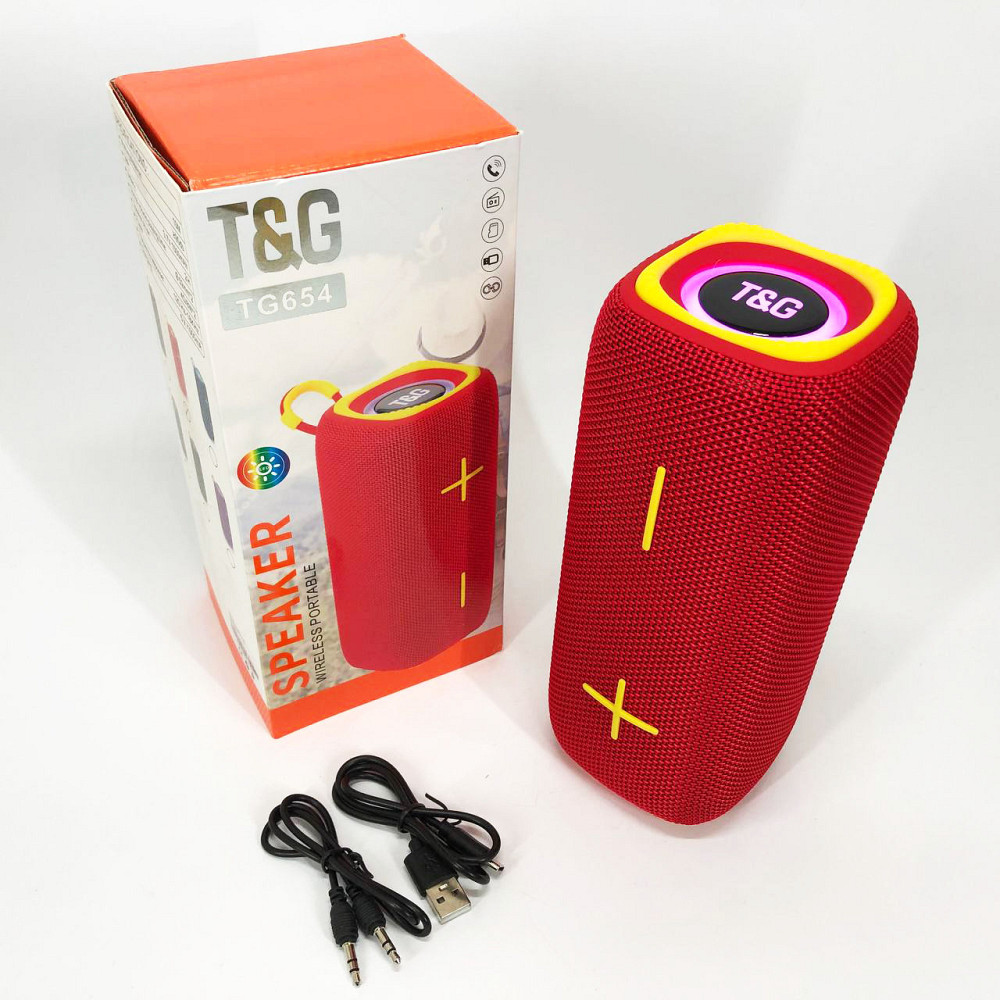 Bluetooth колонка з різнокольоровим підсвічуванням зі стереозвуком, Bluetooth колонка з флешкою WM-32 Львів - фото 11