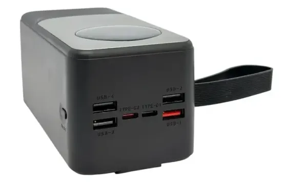 Зовнішній акумулятор Power Bank KP KPG-502X 50000 мАг 22.5W QC3.0, 4USB+2Type-C, кабелі Одеса