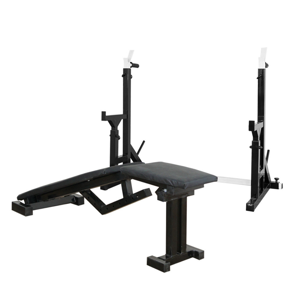 Скамья с отрицательным углом 40 на 40 мм + Стойки со страховкой 40 на 40 мм + брусья и штыри под блины Киев - изображение 3