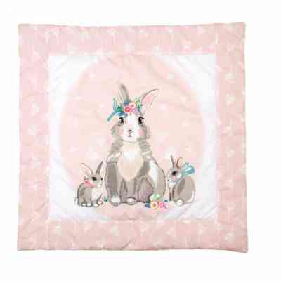 Пеленальный матрасик Верес Кокон с пледом Summer Bunny pink (450.06) Винница
