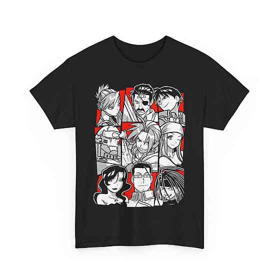 Футболка для мальчика аниме Стальной алхимик оверсайз (рост от 165 до 180 ) Черний AnimeJ0328m Днепр