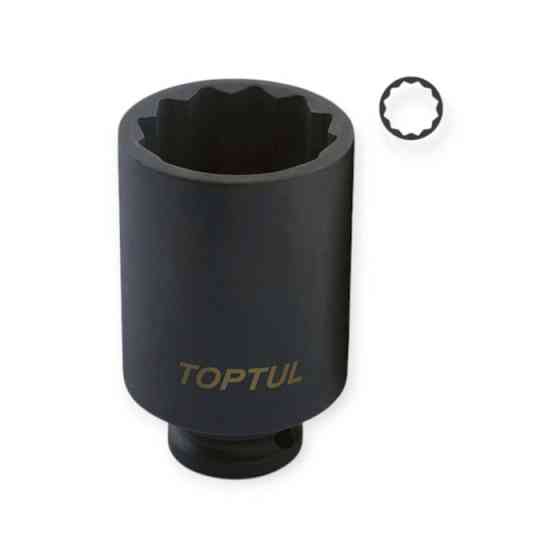 Головка торцева дванадцятигранна ударна подовжена 1/2" 30мм Мукачево