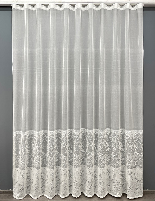 Тюль жакард, колекція "Greta" колір кремовий 1433т Київ - фото 2