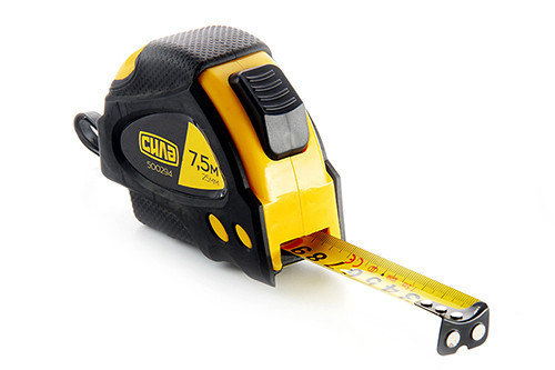 Рулетка обрезиненная Стандарт «Супермагнит» с автостопом 7,5м х 25мм СИЛА Ровно - изображение 1