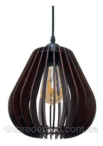 Люстра лофт, LOFT дерев'яні люстри лофт, підвіс, грушка Вижниця - фото 1