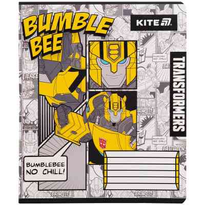 Тетрадь Kite Transformers, 12 листов, клетка (TF25-232) Винница