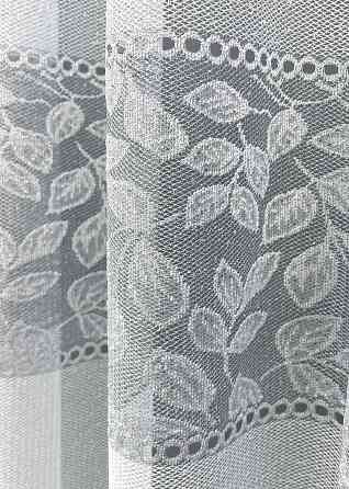 Тюль VR-Textil 2010т Жаккард Белый с серым 400х270 см (42-1074) Киев