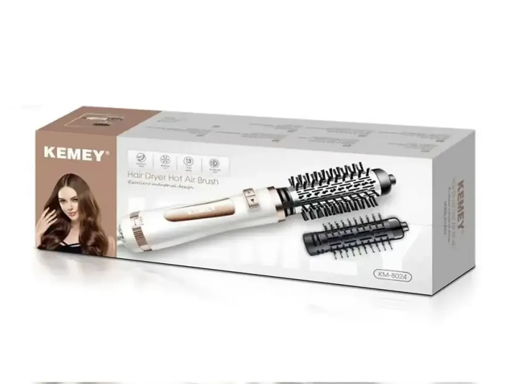 Фен-стайлер Kemei KM-8024 1000 Вт 3 температурных ,режима 2 скорости,  насадки  концентратор, диффузор Одесса - изображение 3