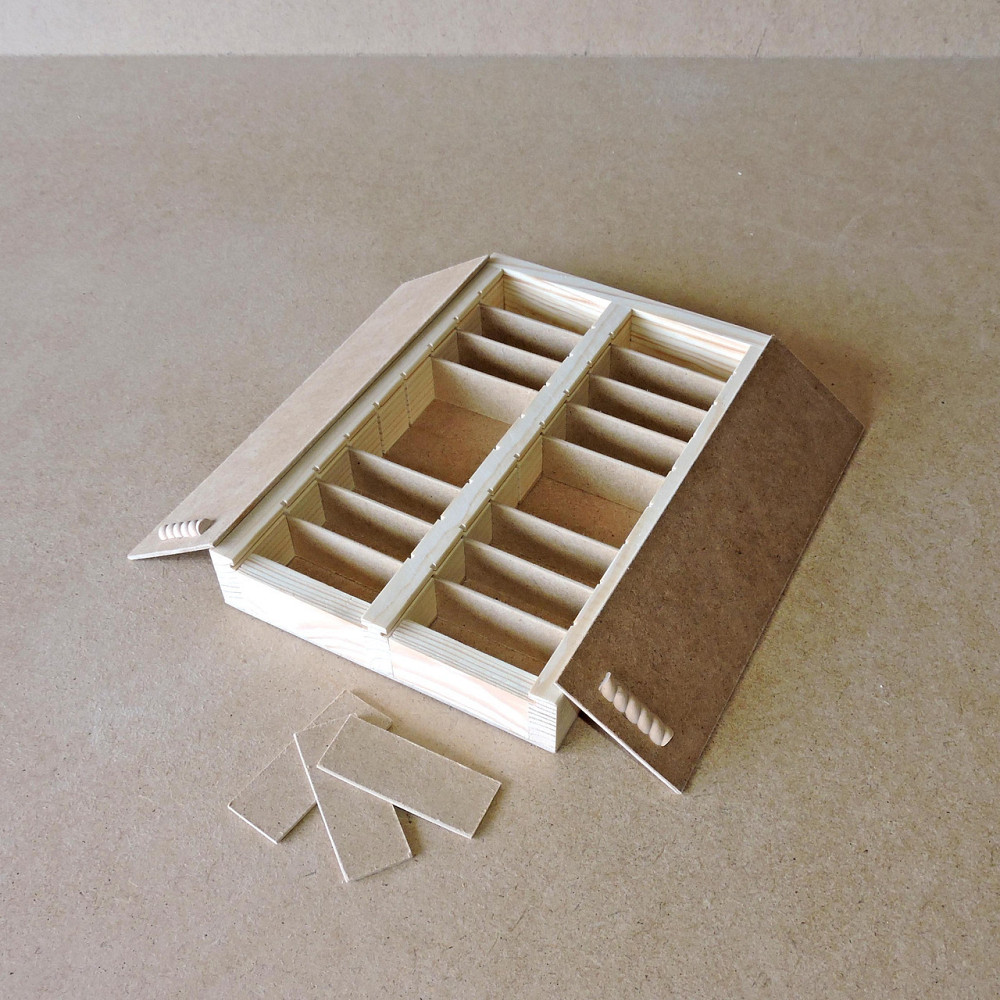 Пенал дерев'яний "Півонія 18" 20х30х4см Миколаїв - фото 3