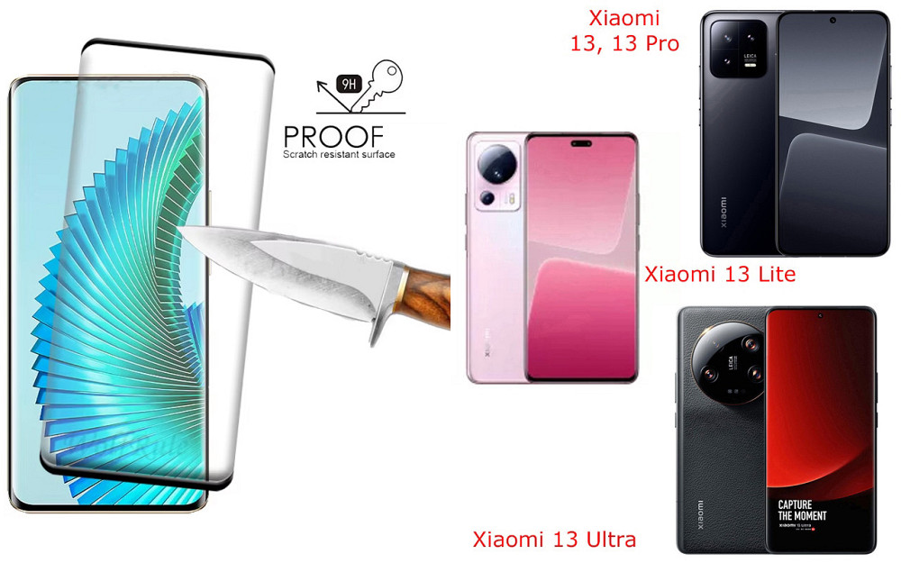 Захисне скло HyperGlass Pro для Xiaomi 13, 13 Lite, 13 Pro, 13 Ultra – максимальна чутливість та захист Київ - фото 1