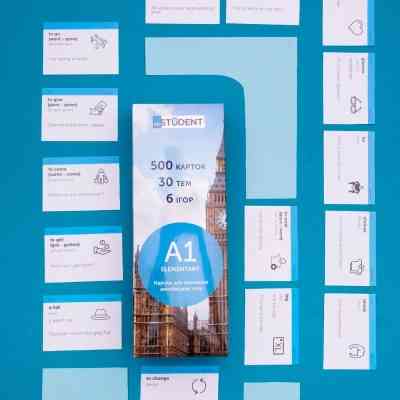 Обучающий набор English Student Карточки для изучения английского языка Elementary A1, украинский (39122560) Винница