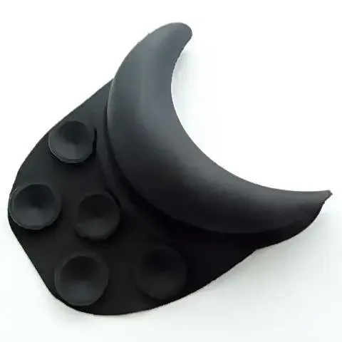 Воротар-підголовок на присошках для миття перукарської універсальний чорний Полтава - фото 1