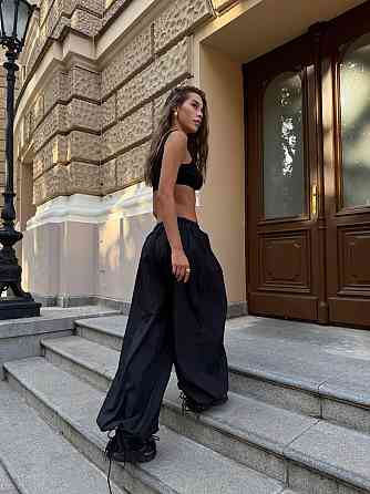 Жіночі широкі оверсайз штани Аладіни з плащівки Одеса