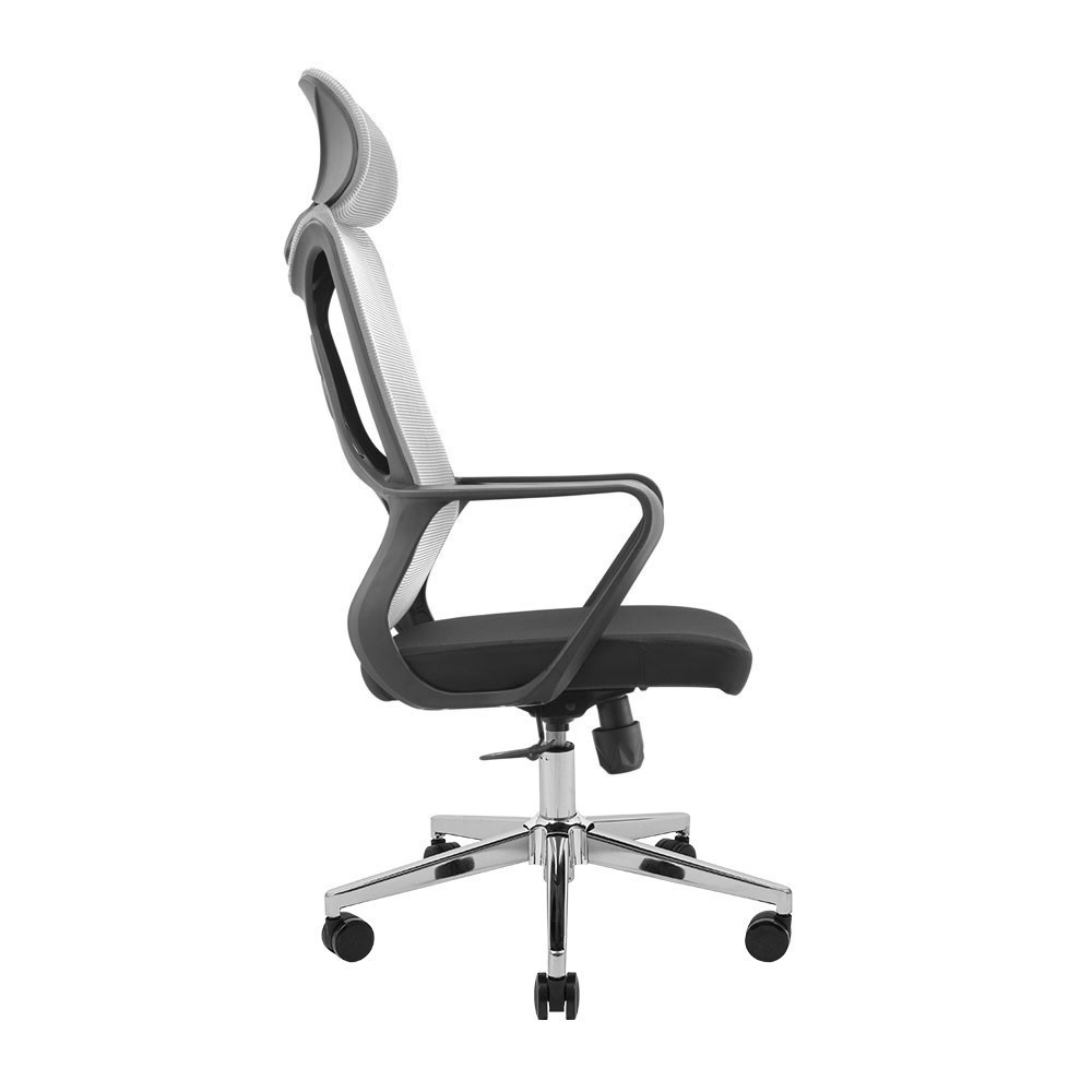Офісне крісло керівника Monero Хром M1 Tilt Чорно-сірий Київ - фото 3