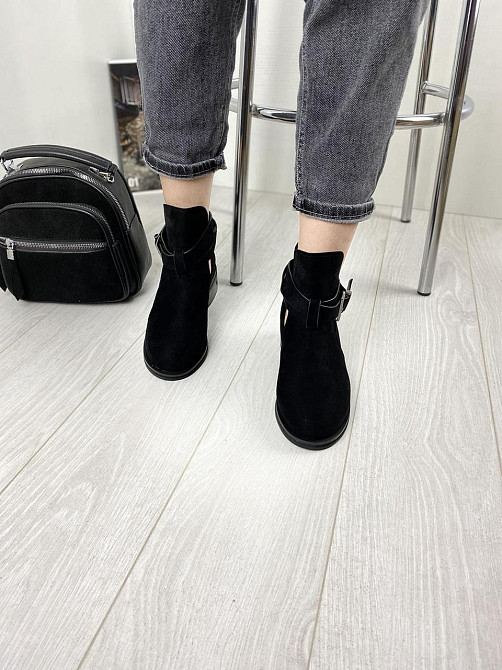 Черевики жіночі ANDNNON чорні еко-замша 37р.-23,5см 38р.-24см (1189) Коломыя - изображение 3