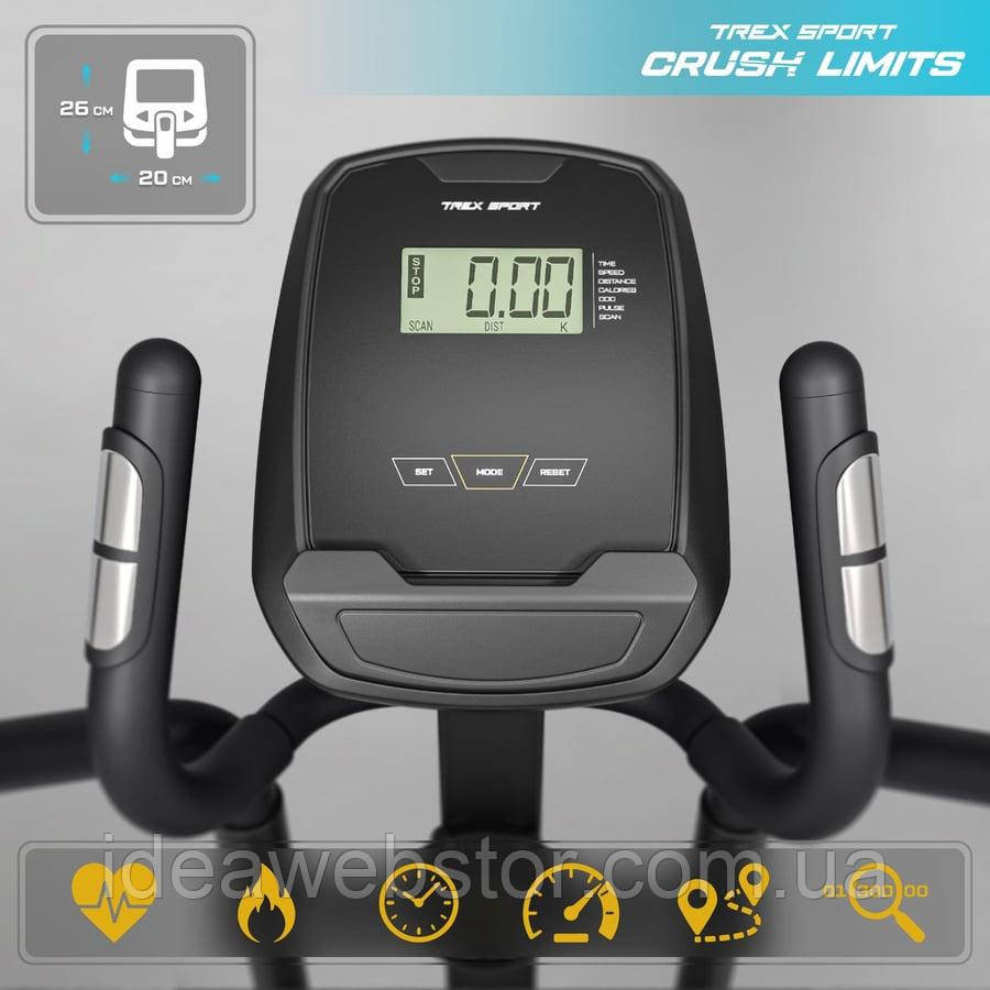 Орбитрек магнитный Trex Sport TX-500CT Siner эллиптический тренажер для дома до 120 кг 16 уровней Киев - изображение 4
