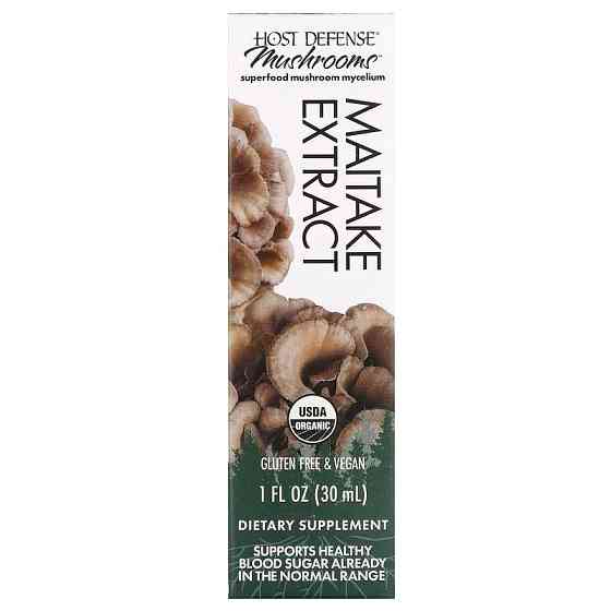 Екстракт гриба майтаке Host Defense Mushrooms, Maitake Extract 30 ml Луцьк