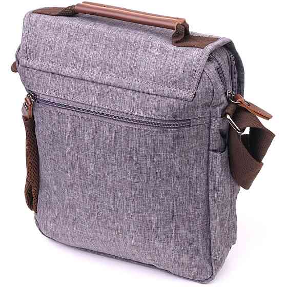 Мужская сумка через плечо из текстиля 21263 Vintage Серая Киев