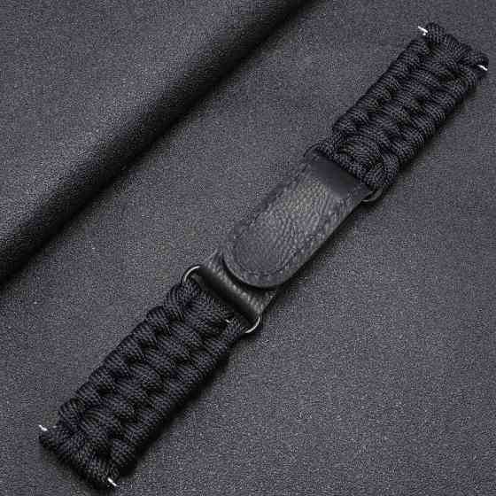 Ремінець Paracord Black 22 мм ( 26478 ) Харків