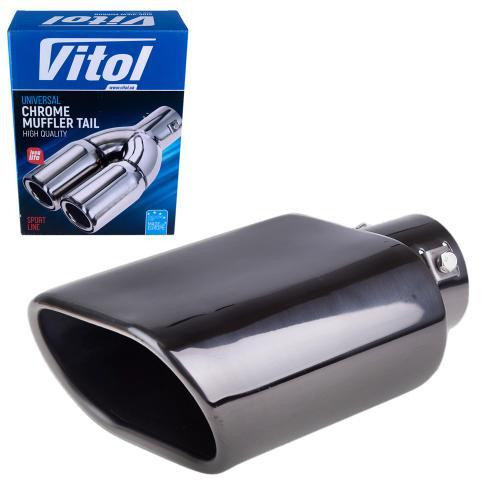 Насадка на глушник НГ-0109-BK, внутрішній діаметр 64 мм, довжина 203 мм, зовнішні розміри 135x76 мм Харків - фото 7