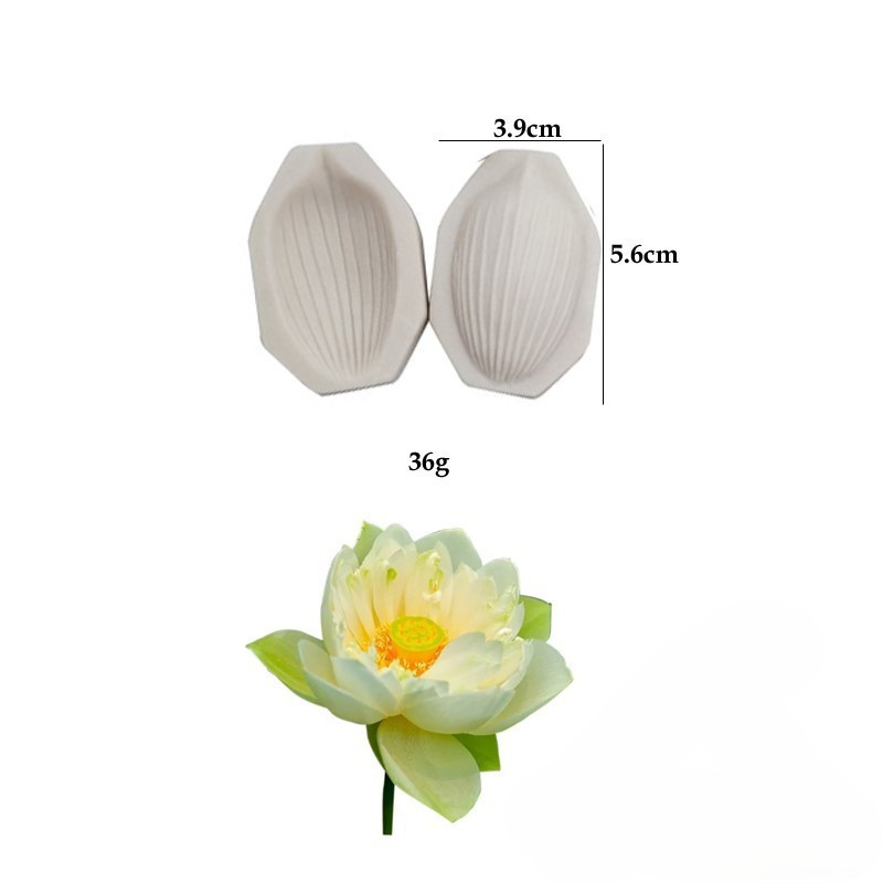 Силиконовый молд для цветов 39 на 56 мм белый Киев - изображение 2