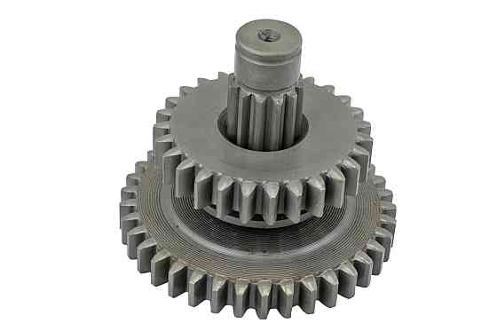 Вал раздаточной коробки УАЗ 452, 469 новый образец (37 зубьев) + шестерня промежуточного вала РК промежуточный Мукачево