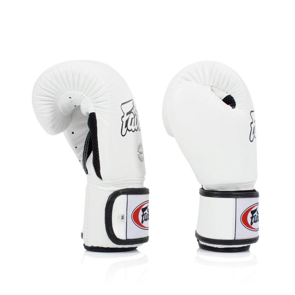 Боксерські рукавиці Fairtex BGV1 White 14 унцій (бинти в комплекті) Кам'янське - фото 5