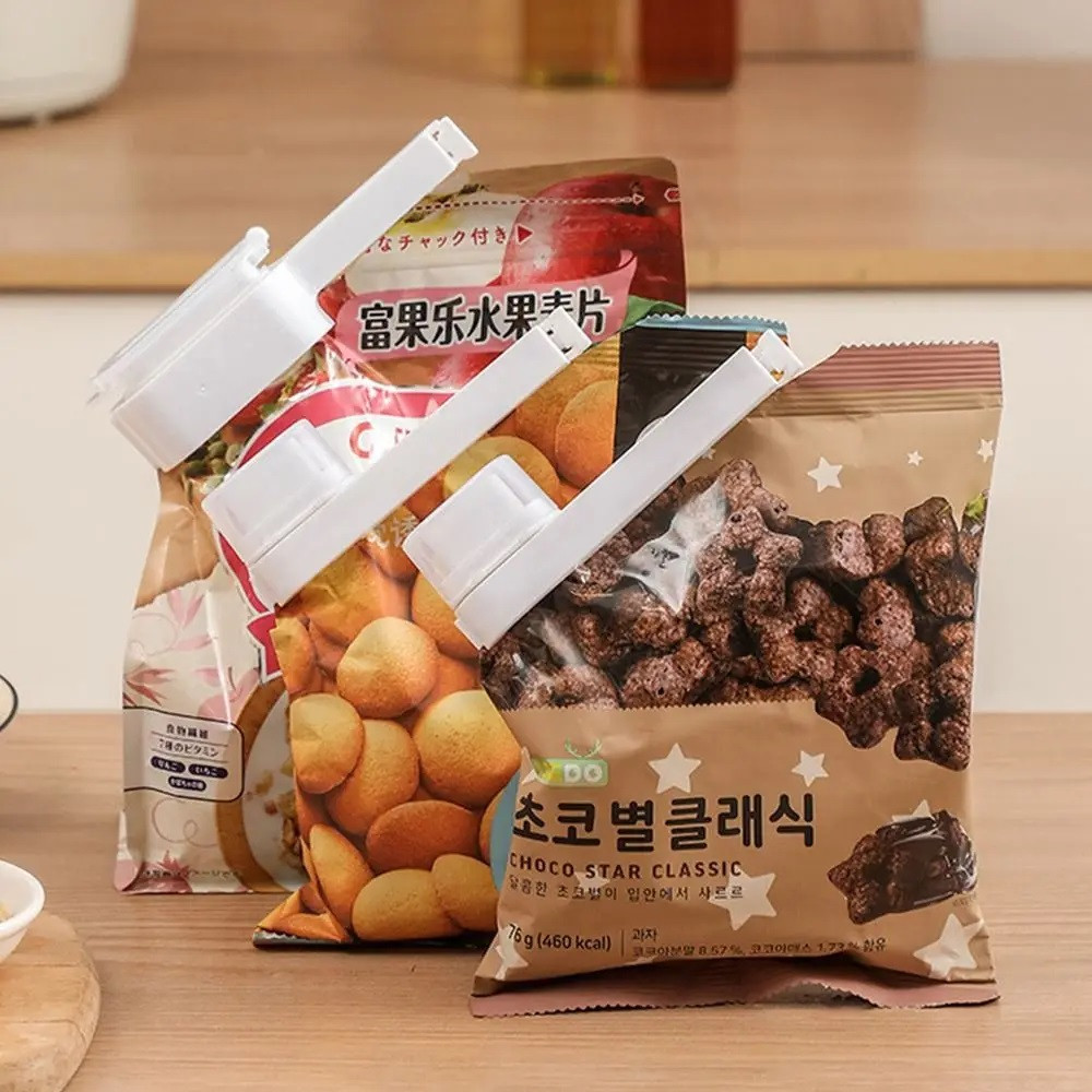 Клипса для пакетов , зажим кухонный 1 шт с клапаном Вінниця - фото 4