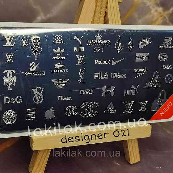 Пластина 021 для стемпінгу Designer Professional (12х6см) Херсон