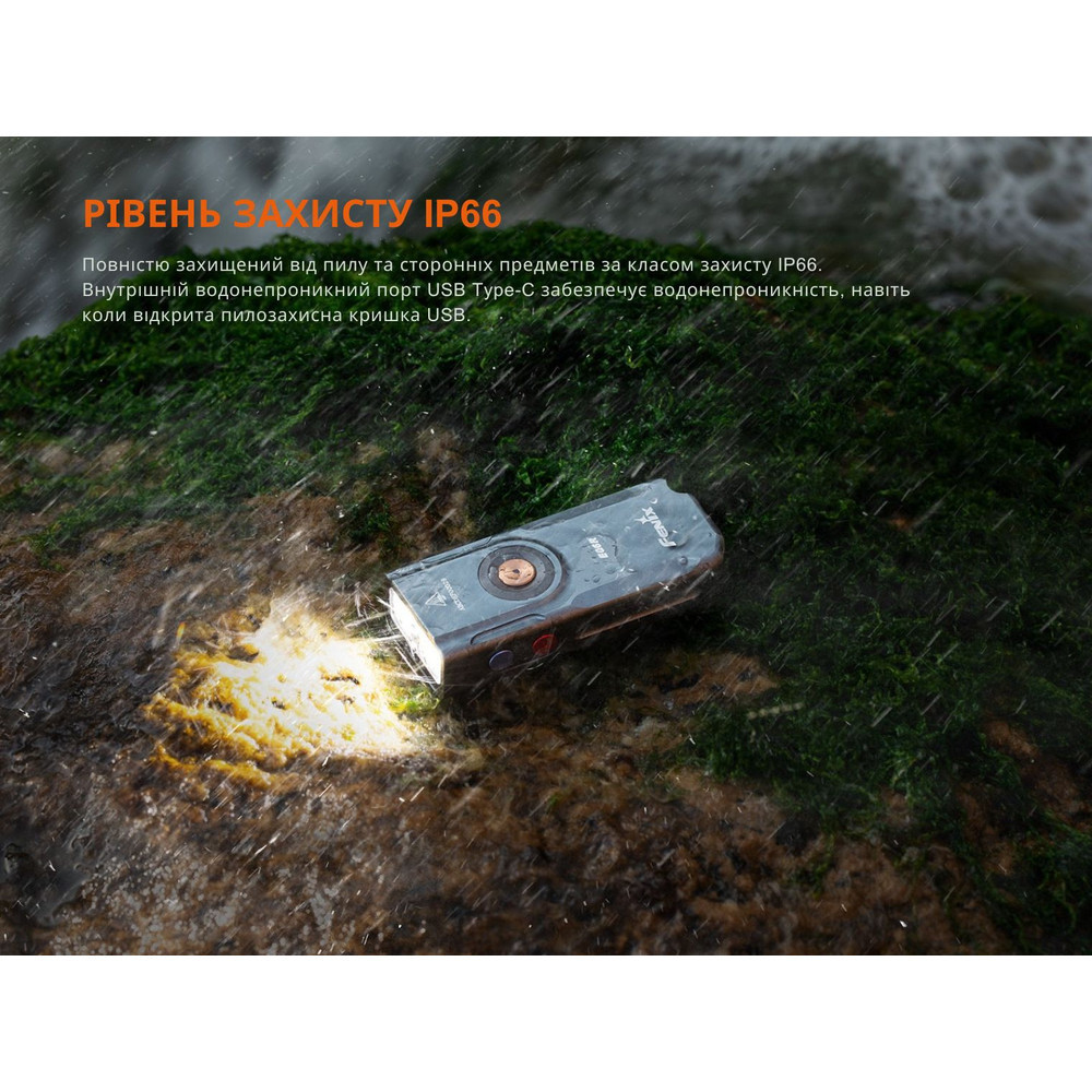 Ліхтар наключний Fenix ​​E06R 700лм 110м (Сірий) Київ - фото 10