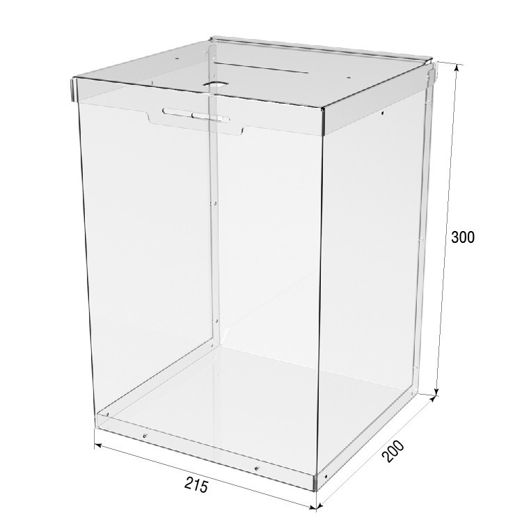 Ящик EKOSTAR с замком для пожертвований и сбора денег 215x200x300. Объем 13 литров Киев - изображение 4