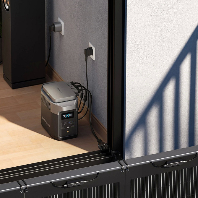 Мікроінвертор EcoFlow PowerStream 800 Вт для сонячних панелей, підключення до електромережі, керування через додаток, Smart Plug Миколаїв - фото 7