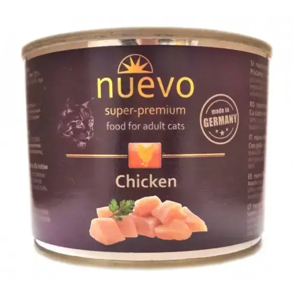 Nuevo Adult (Нуево Едалт) вологий корм для котів з куркою 200 г х 12 шт. Запоріжжя - фото 1