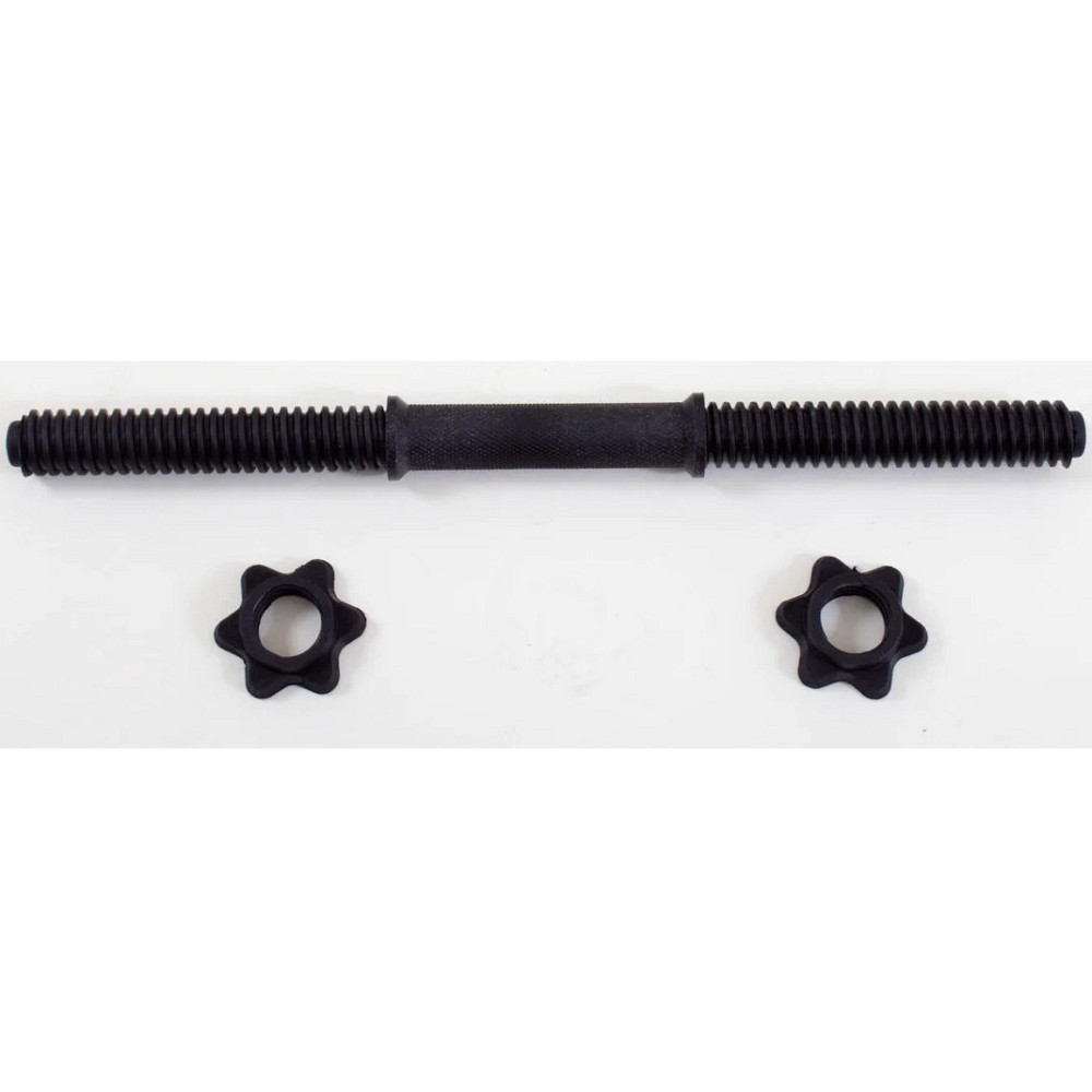 Гриф гантельний прямий 45 см Ø30 мм для гантелі, з металевим стержнем в пластику Київ - фото 2