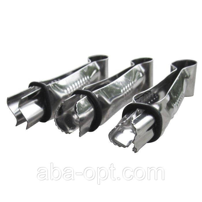 Щипці нержавіючі кондитерські для декорування L 9 см (набір 3 шт) Одеса - фото 1