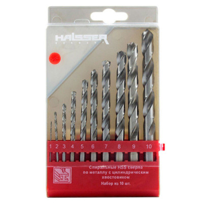 Набор сверл HAISSER по металлу HSS - (1-10)мм, 10шт (23895) Винница - изображение 1