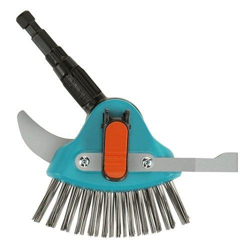 Очисник щілин з ножем та щіткою Gardena Combisystem сталевий 3-в-1 Одеса - фото 1