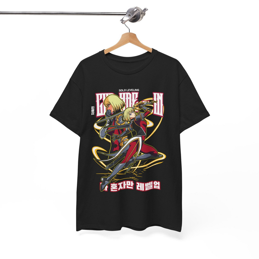 Футболка для хлопчика з аніме принтом Соло Левелінг Аніме Сунг оверсайз (зріст від 165 до 180) Чорний AnimeJ0230m Дніпро - фото 7