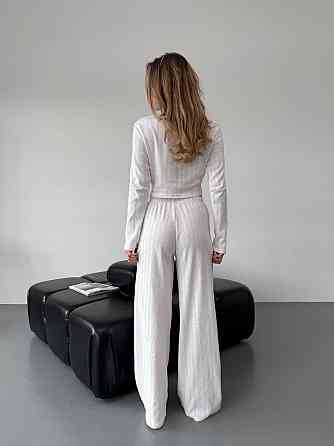 Женская стильная домишня пижама тройка, хлопок 100% 44/46 Одесса