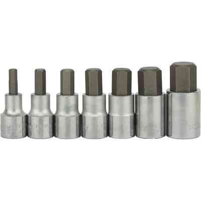 Набор головок Stanley торцевых 1/2" , 7 шт., с шестигранными битами (1-89-099) Винница