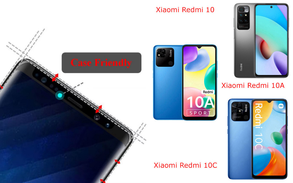 Защитное стекло HyperGlass Pro для Xiaomi Redmi 10, 10A, 10C – максимальная чувствительность и защита Киев - изображение 4